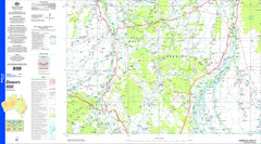 Donors Hill SE54-10 Topographic Map 1:250k