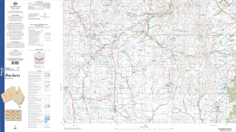 Duchess SF54-06 Topographic Map 1:250k