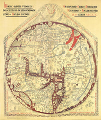 Stanford's Facsimile of the Hereford Mappa Mundi published 1869