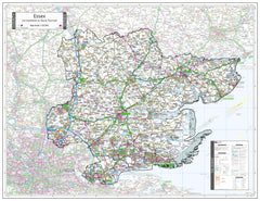 County Map of Essex 960 x 740mm