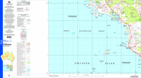 Elliston SI53-06 Topographic Map 1:250k
