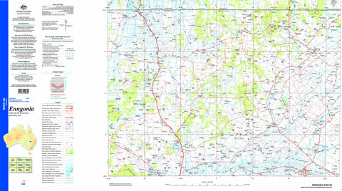 Enngonia SH55-06 Topographic Map 1:250k