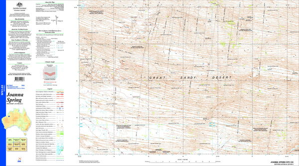 Joanna Spring SF51-03 Topographic Map 1:250k