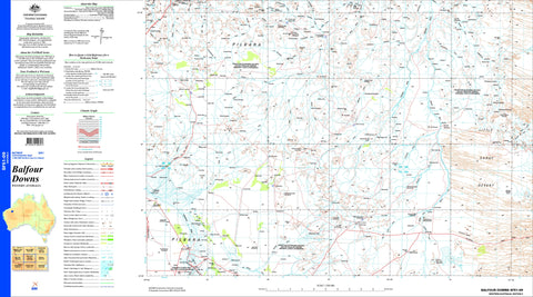Balfour Downs SF51-09 Topographic Map 1:250k