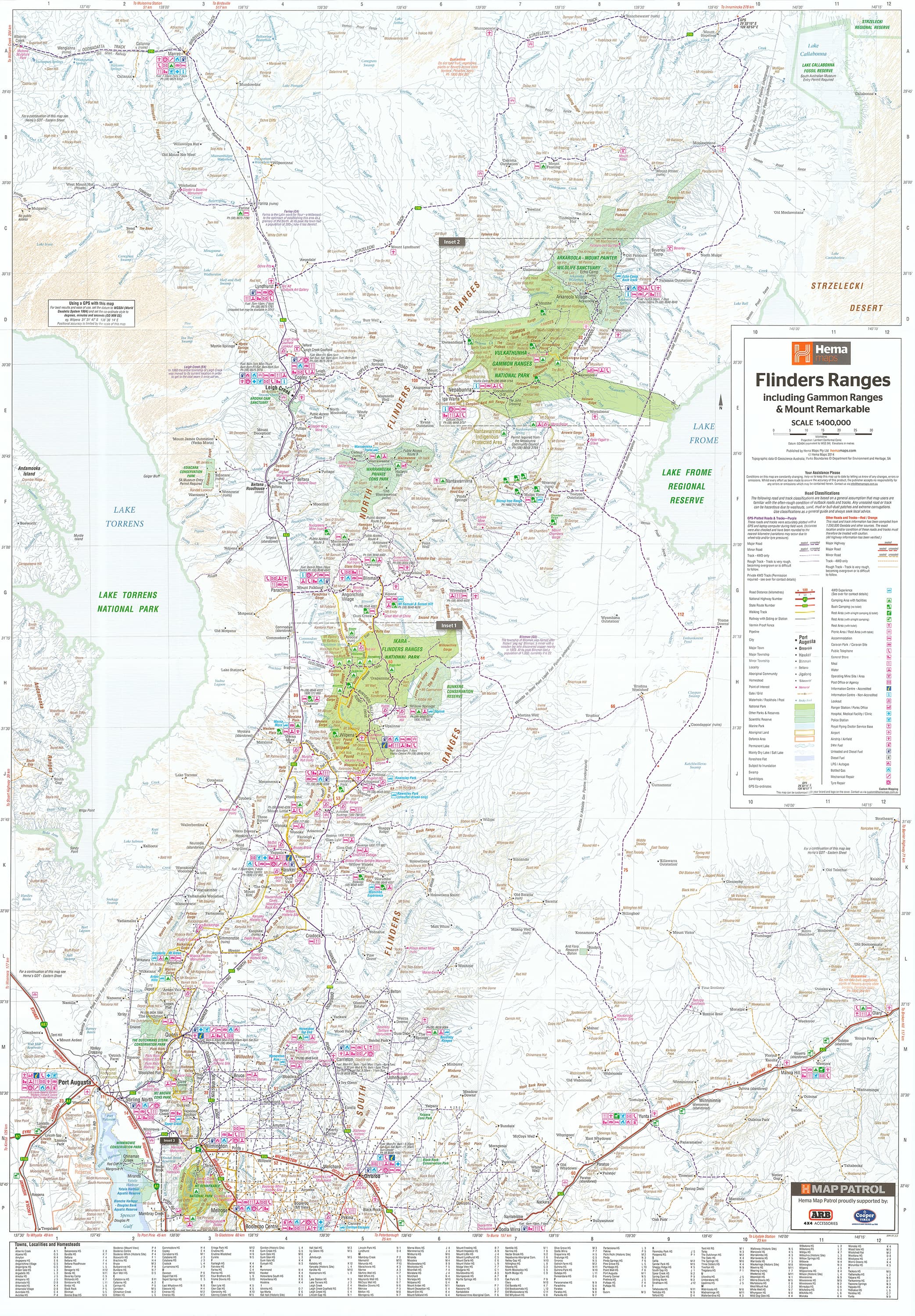 Attractions In Flinders Ranges Map.pdf Flinders Ranges Map Laminated Wall Map – Hema | Mapworld