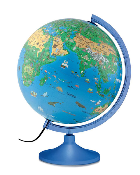 Family S Solid Atmosphere Illuminated 30cm Globe
