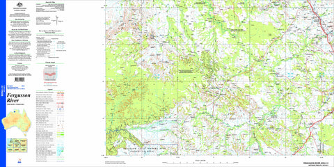 Fergusson River SD52-12 Topographic Map 1:250k