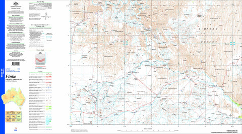 Finke SG53-06 Topographic Map 1:250k