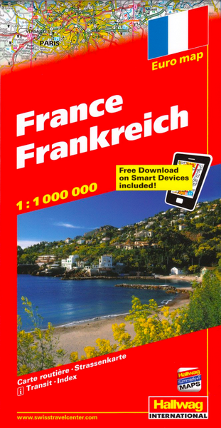 France Hallwag Map