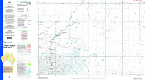 Frew River SF53-03 Topographic Map 1:250k