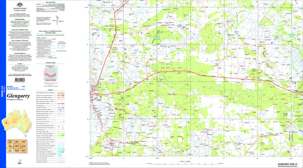 Glengarry SG50-12 Topographic Map 1:250k