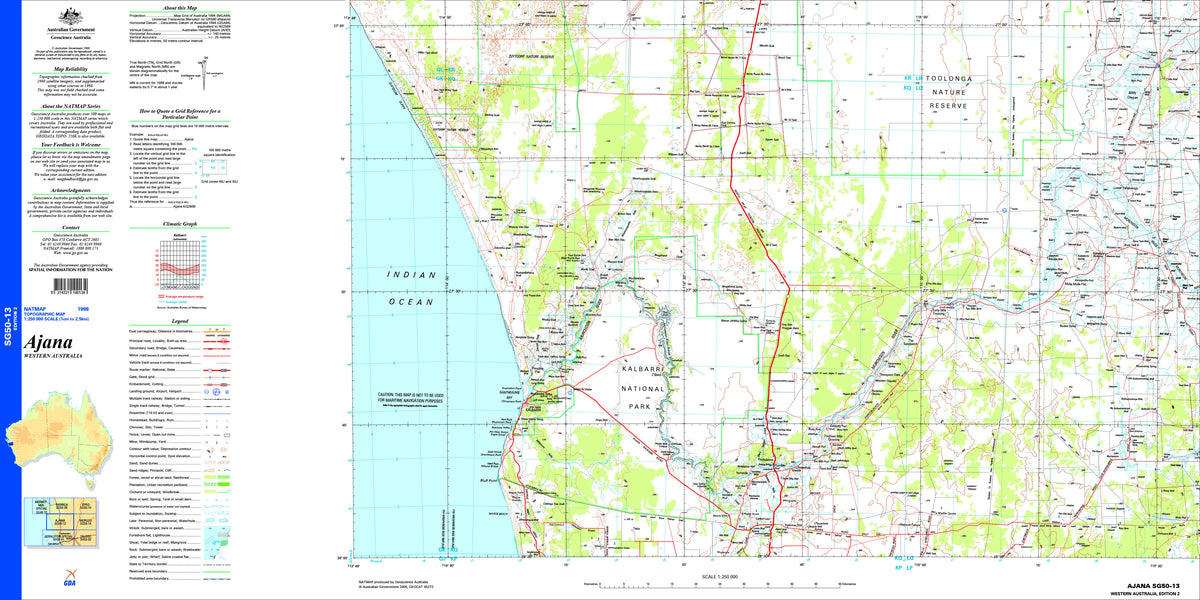 Western Australia 1:250k Topographic Maps | Mapworld