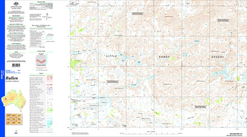 Bullen SG51-01 Topographic Map 1:250k