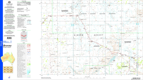 Browne SG51-08 Topographic Map 1:250k