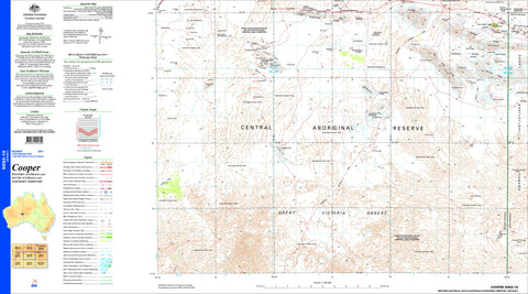 Cooper SG52-10 Topographic Map 1:250k