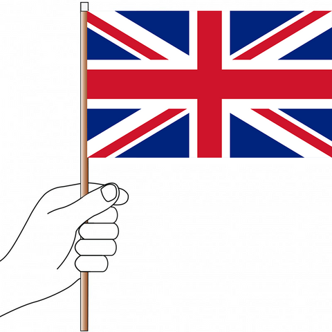Great Britain Flag Handwaver - Knitted Polyester