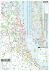 Gold Coast and Region Hema 700 x 1000mm Laminated Wall Map