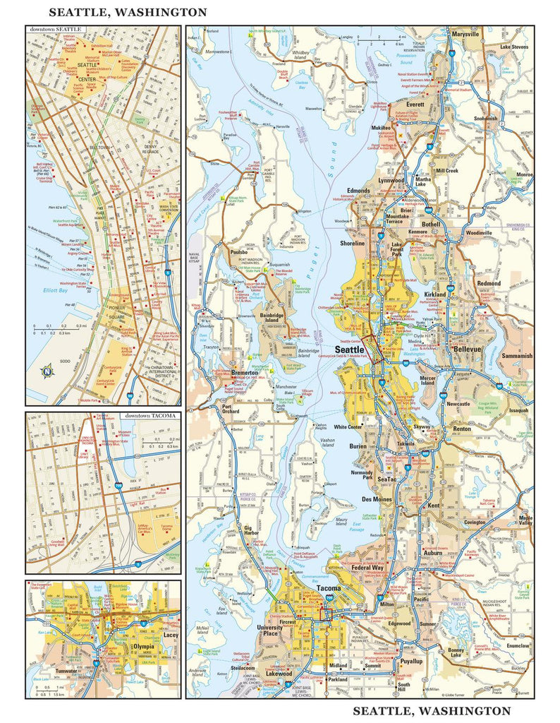 Seattle Wall Map | Mapworld