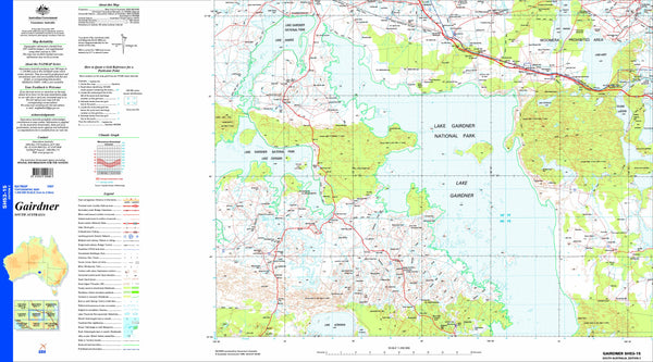 Gairdner SH53-15 Topographic Map 1:250k