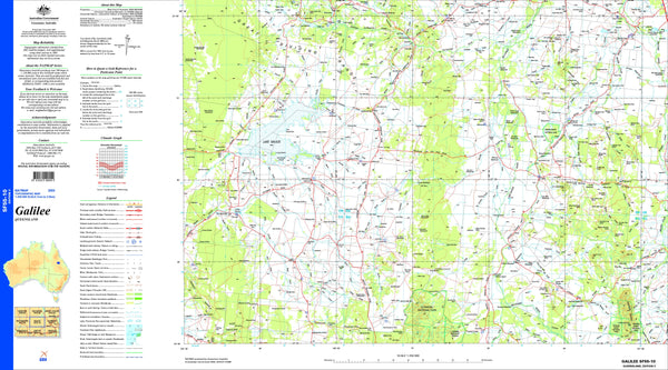 Galilee SF55-10 Topographic Map 1:250k