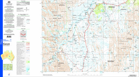 Gason SG54-13 Topographic Map 1:250k