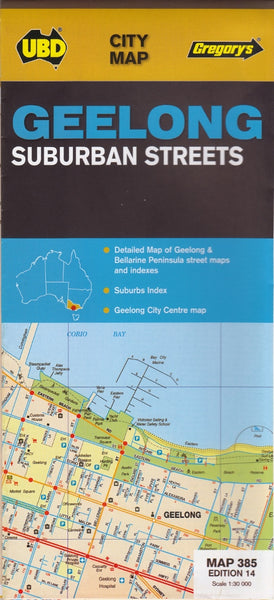 Geelong & Bellarine Peninsula UBD 385 Map