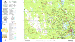Kalgoorlie SH51-09 Topographic Map 1:250k