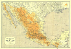 Mexico - Published 1914 by National Geographic
