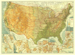 United States of America 1923 by National Geographic