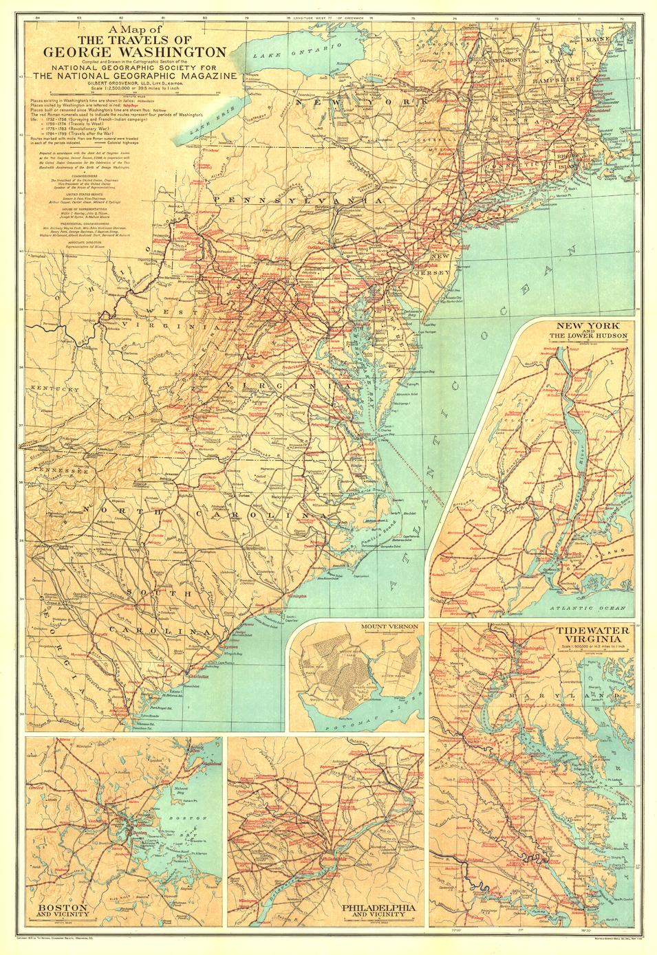 Travels of George – National Geographic | Mapworld
