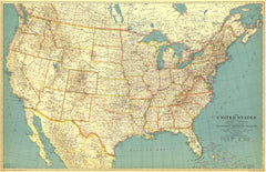 United States of America 1933 by National Geographic