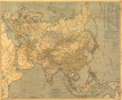 Asia - Published 1933 by National Geographic