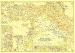 Bible Lands, and the Cradle of Western Civilization - Published 1938 by National Geographic