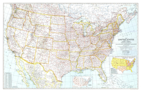 United States of America 1940 by National Geographic