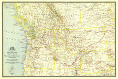 Northwestern United States & Canada - Published 1941 by National Geographic