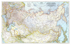 Union of Soviet Socialist Republics 1938-1944 - Published 1944 by National Geographic