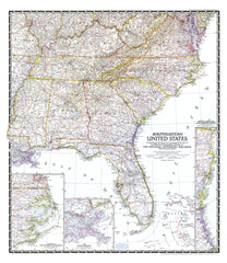 Southeastern United States - Published 1947 by National Geographic