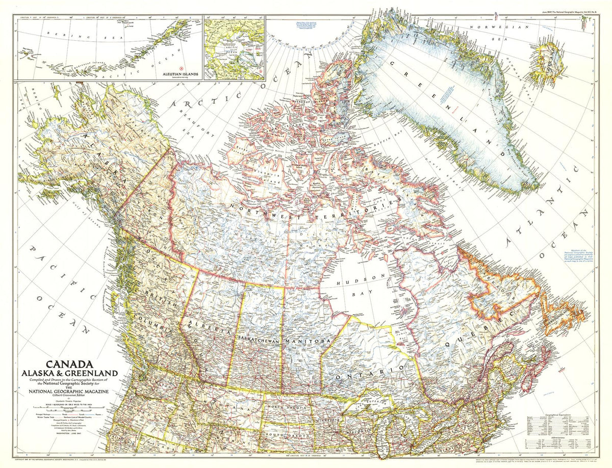 Canada, Alaska and – National Geographic | Mapworld