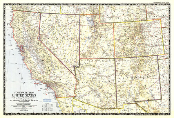 Southwestern United States - Published 1948 by National Geographic