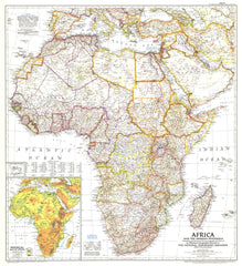 Africa and the Arabian Peninsula - Published 1950 by National Geographic