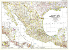 Mexico and Central America - Published 1953 by National Geographic