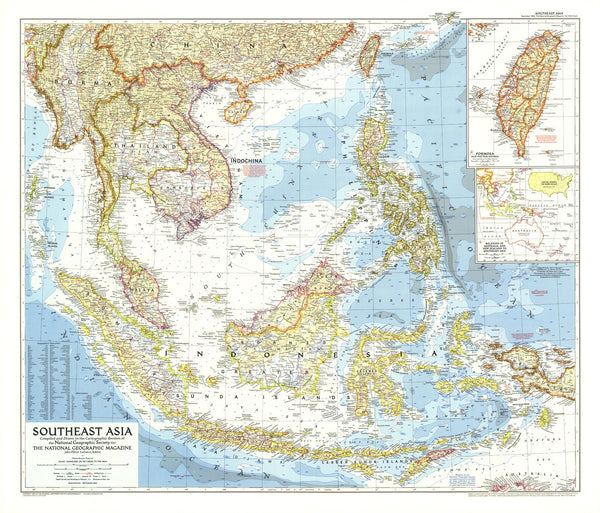 Southeast Asia - Published 1955 by National Geographic