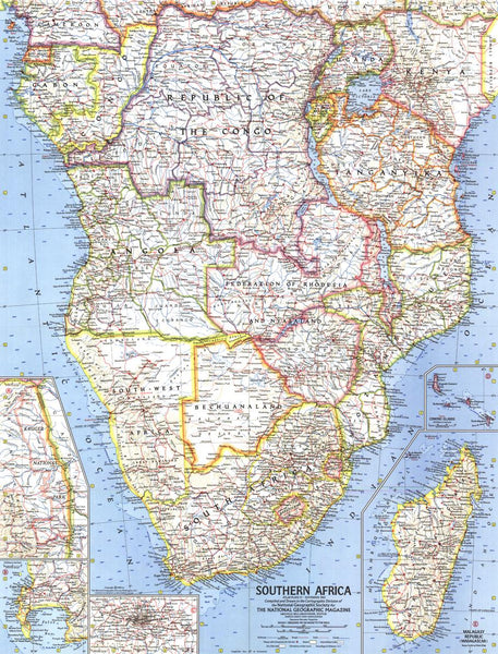 Southern Africa - Published 1962 by National Geographic