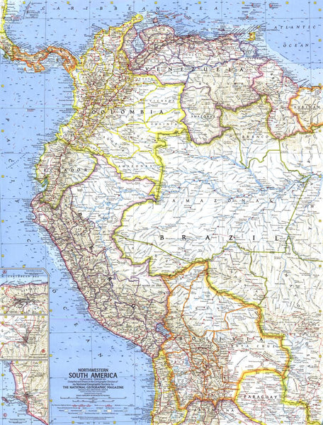 Northwestern South America - Published 1964 by National Geographic