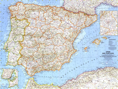 Spain and Portugal - Published 1965 by National Geographic