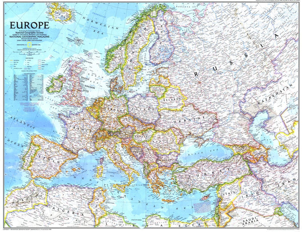 Europe - Published 1992 by National Geographic