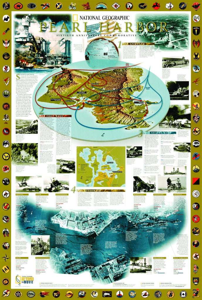 Pearl Harbor Wall Map – National Geographic | Mapworld