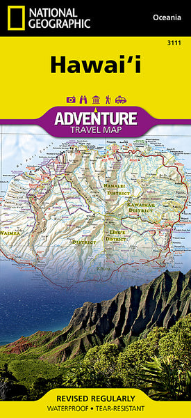 Hawaii National Geographic Folded Map