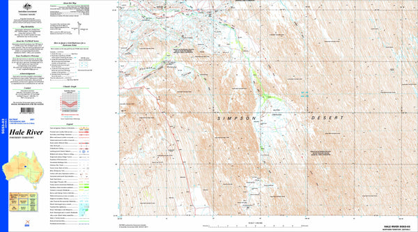 Hale River SG53-03 Topographic Map 1:250k
