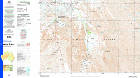 Hale River SG53-03 Topographic Map 1:250k